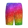 thumbnail image 2 of Lsque Colorful Glitter Mens Sleep Pajama Shorts,Short Pajama Pants, Cotton Ultra-Soft Knit-4X-Large, 2 of 9