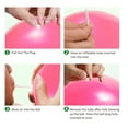 thumbnail image 5 of Vaupan Mini Aerobic Exercise Ball, 9 inch Small Gym Ball with Inflatable Straw for Yoga, Pilates, Stability, Physical Therapy, Stretching and Core Training, Improves Balance, Strength (Pink), 5 of 7