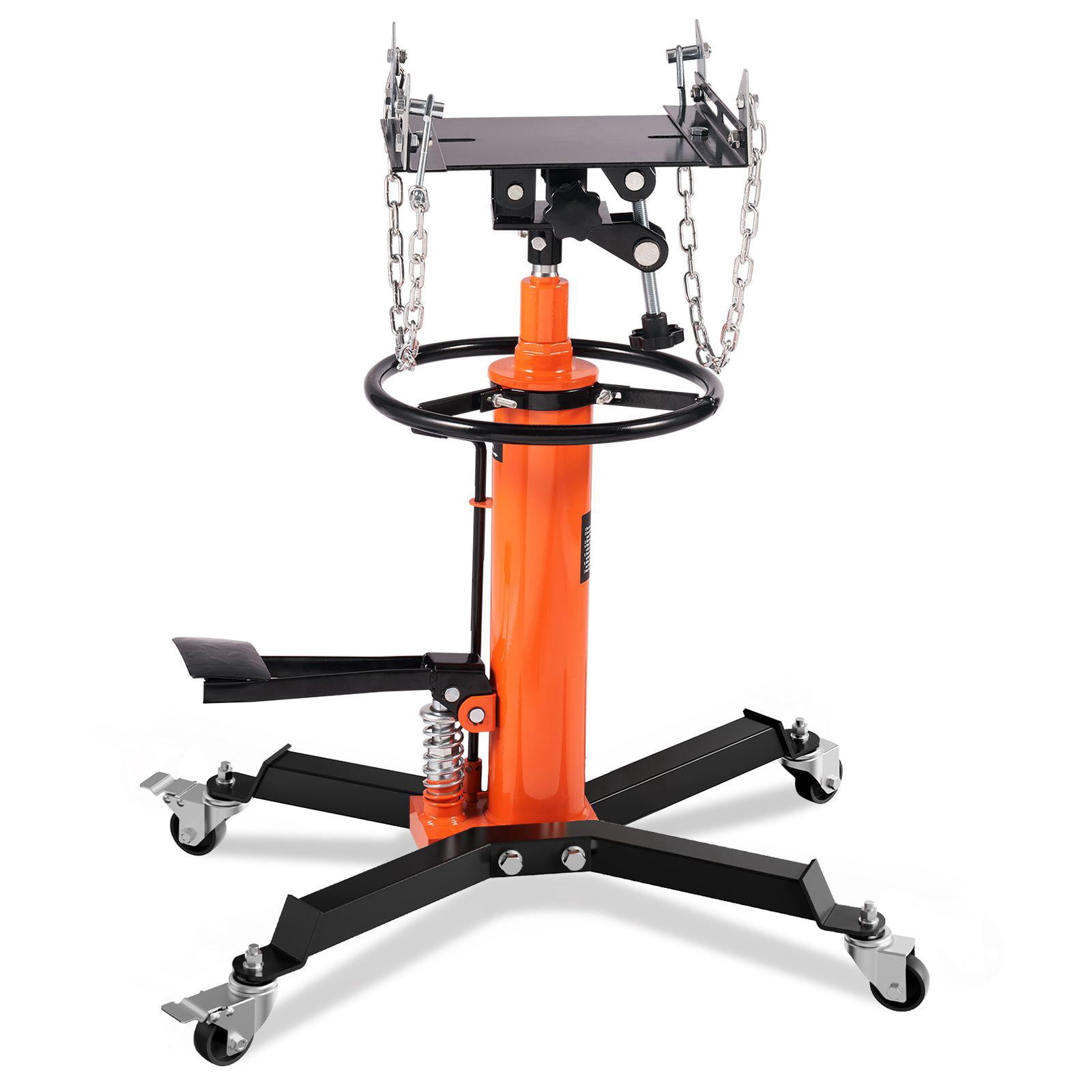 1322 LBS Hydraulic Transmission Jack 32-67 Inch High Lift Floor Jack Stand with Foot Pedal 360 Degree Swivel Wheel Garage Shop Lift Hoist