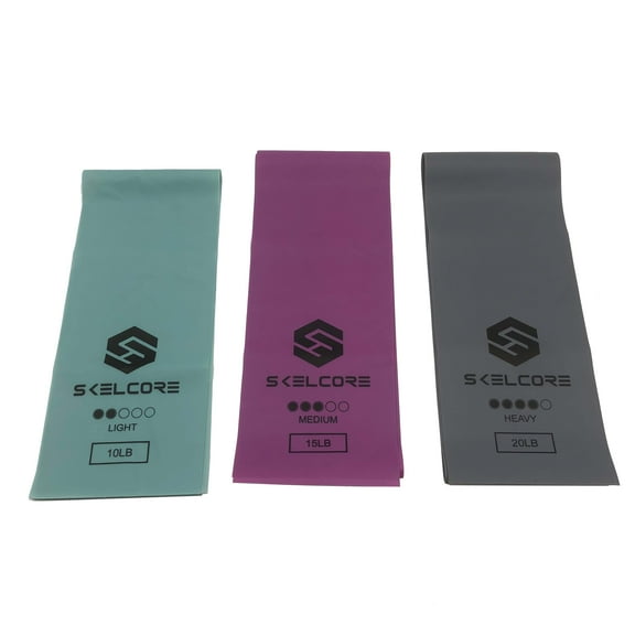 Skelcore 4ft (1.2m) Latex-free Resistance Stretch Band Set
