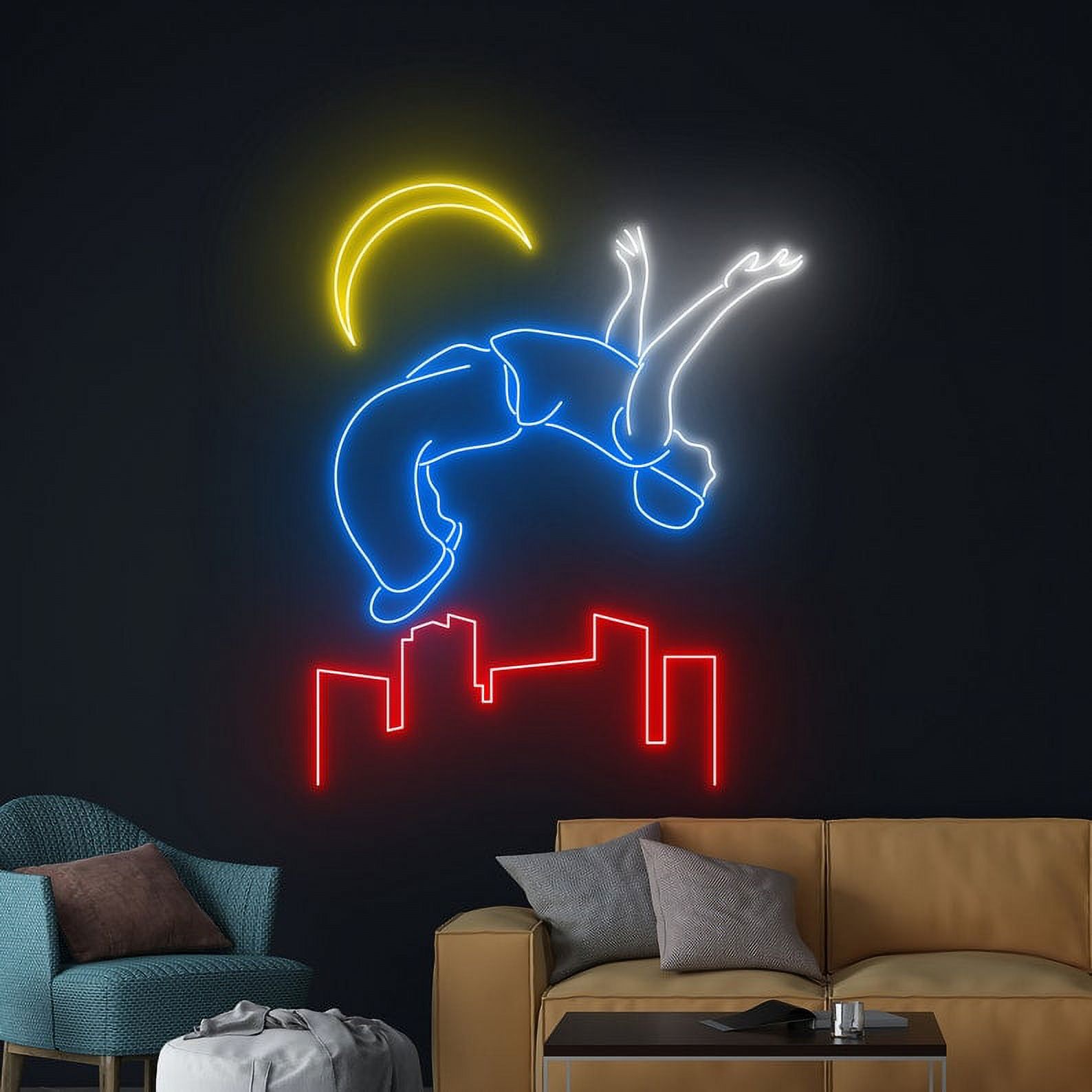 Handmadetneonsign Parkour Aesthetic Neon Sign, Parkour Led Sign, Parkour Led Light, Parkour Neon
