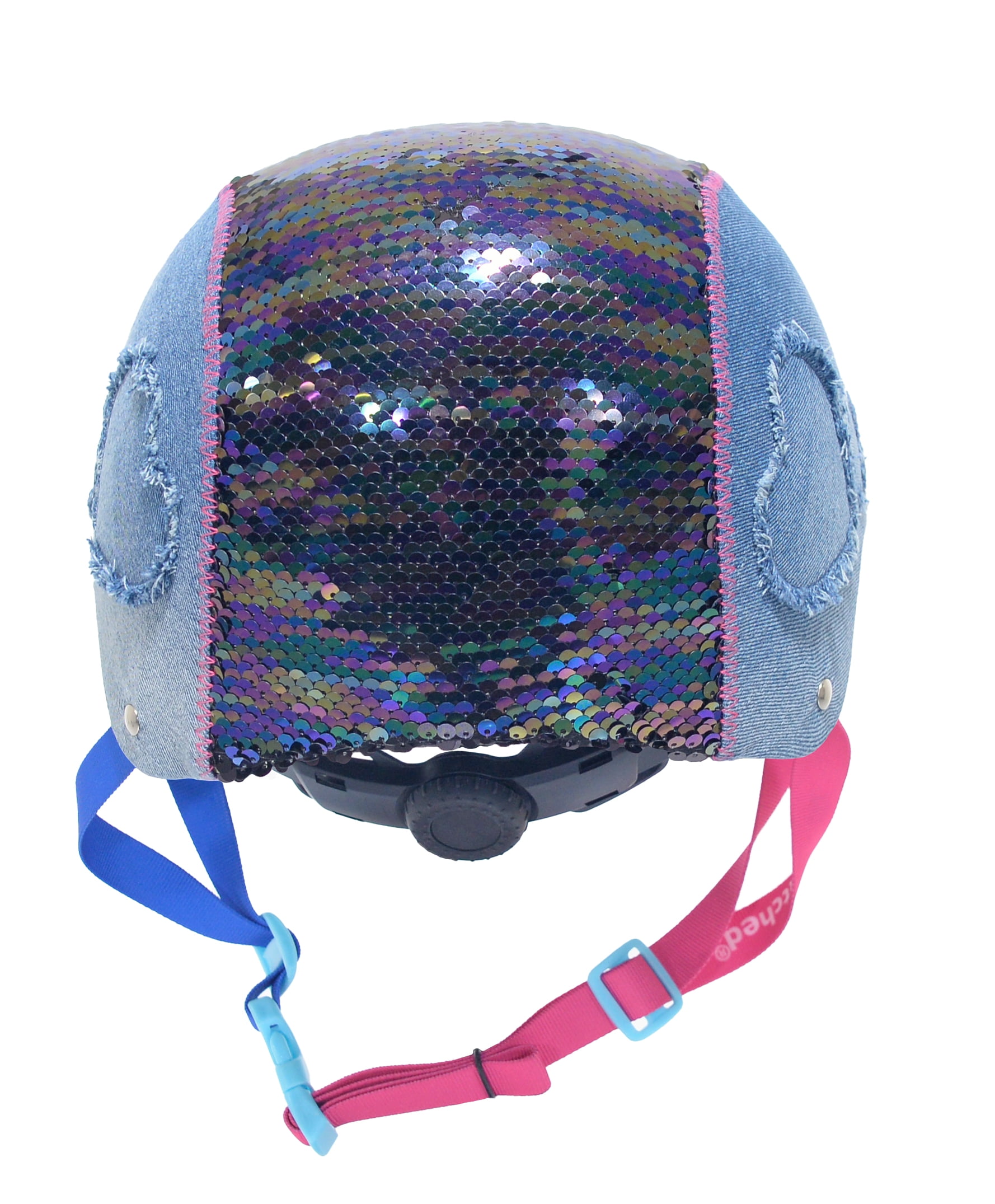 LittleMissMatched Magic Sequin & Denim Multi-Sport Girl’s Child Helmet