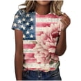 thumbnail image 3 of Thousandth Parade Party Tops for Women 250th Anniversary USA Shirt Casual Summer Crew Neck USA Graphic Tees Independence Day Tops for Beer & Freedom, 3 of 6