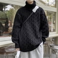 thumbnail image 4 of Winter Turtleneck Sweater Men Knitted Thick Warm Pullover Mens Warm Solid Color Loose Casual Sweaters Male Daily Clothing 5XL, 4 of 5