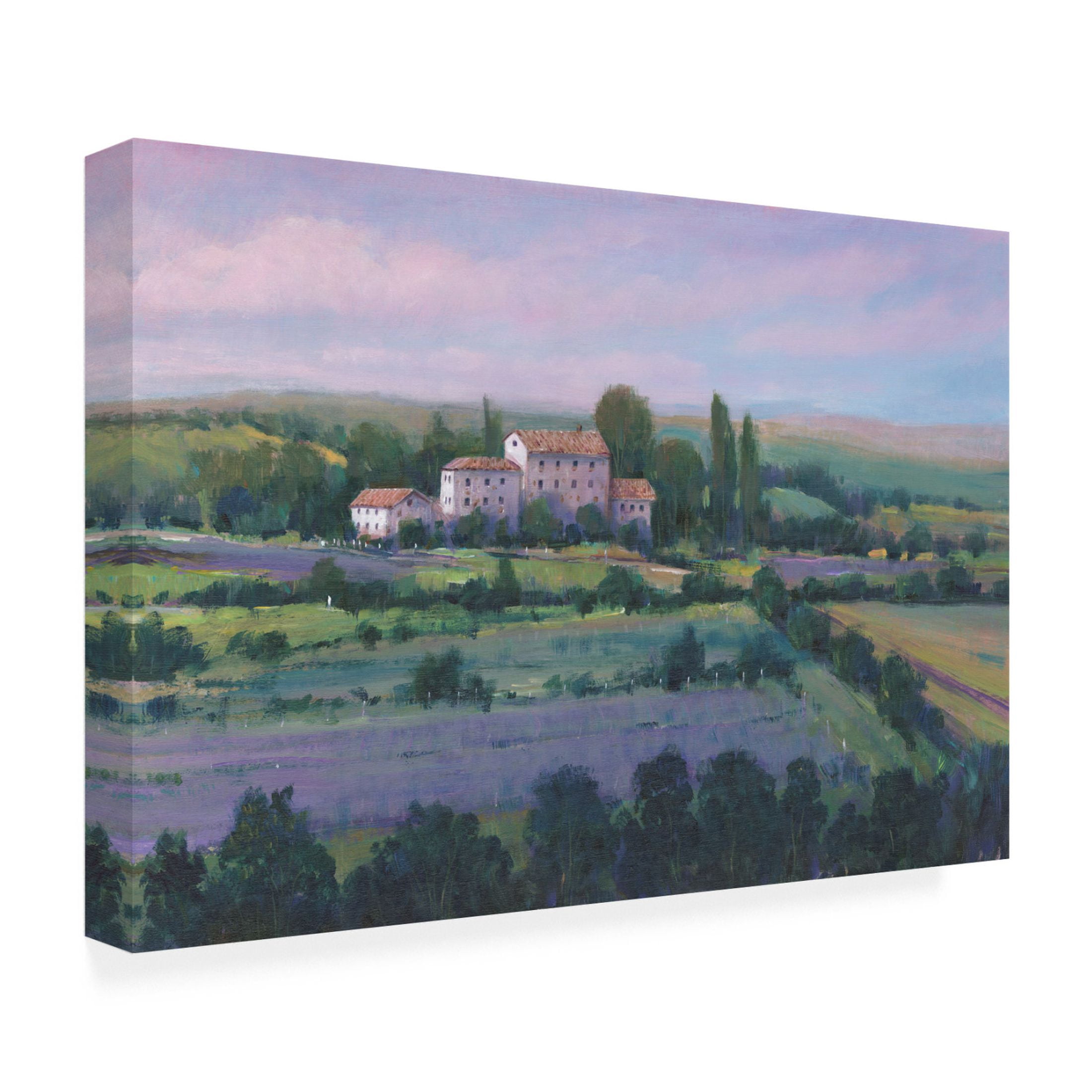 Trademark Fine Art Tim OToole  Soft Lavender Fields II Canvas Wall Art