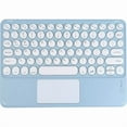 thumbnail image 1 of Clavier Bluetooth Portable Ultra Mince avec Pavé Tactile - Mini Clavier Sans Fil pour iOS, Android, Windows - Compatible avec iPad, iPhone, Tablettes, Téléphones Intelligents, Ordinateurs Portables, PC - Touches Silencieuses à Ciseaux,, 1 of 6