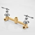 thumbnail image 5 of sumerain Vintage Tub Faucet Wall Mount Bathtub Faucet 3 Hole 8 Inches Center Chrome, 5 of 12