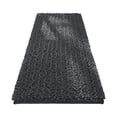 thumbnail image 2 of 24x17 Inch Chenille Bathroom Rug Extra Soft Thick Long Pile Absorbent Non Slip Machine Washable and Dryable for Bathroom(Dark Gray), 2 of 6