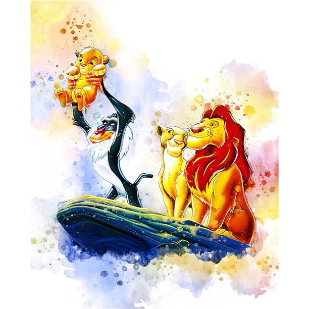 Disney Cartoon Posters Mickey Mouse and Donald Duck Canvas Painting and Prints Art Picture Birthday Gift for Kids Room Decor60x90cm Unframed Gao Jinjia LED