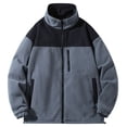 thumbnail image 2 of Viikei Mens Coats Outerwear Winter Mens Winter Coats Men's Fashion Winter Casual Fleece Pocket Zipper Jacket, 2 of 3