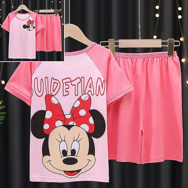 10 (5T 6T) Rose RedChildren Pijamas Conjuntos de verano para niños Niñas Pijamas de algodón suave Conjunto de manga corta Camiseta Tops Pantalones cortos Spiderman Pajamas_l esquí esquí Gafas de esquí