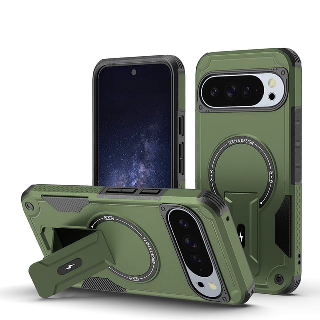 TYJKeJi Case with Kickstand Drop Resistant Shockproof Case For Google Pixel 9 Pro XL