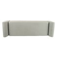thumbnail image 6 of HomePop Modern Storage Bench with Wood Legs - Gray Woven, 6 of 13
