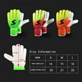 thumbnail image 3 of Gants de Gardien de Soccer Protection Complète des Doigts Gants de Gardien (Vert 8#), 3 of 9