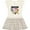 Natural with Stripes, variant on Inktastic Soccer Girl Girls Toddler Dress