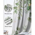 thumbnail image 3 of Spring Eucalyptus Leaves Blackout Curtains for Bedroom Living Room Darkening Curtains 54 Inch Long Green Summer Botanical Short Curtain for Small Window Treatment Insulated Grommet Drapes 52"x54"x2, 3 of 9