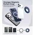 thumbnail image 6 of 2025 Flagship Magnetic Phone Grip Ring Holder Kickstand [2-Sided Magnetic] [360 Rotation] Fit for MagSafe Accessories for iPhone 17 16 15 14 13 12 11 Samsung, Google, Blue, 6 of 9