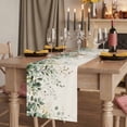 thumbnail image 2 of Sage Green Eucalyptus Short Table Runner 36 Inches Long,Traditional Tree Branch Leaf Plant Cotton Linen Table Runners Dresser Scarves,Tabletop Scarf Furniture Cover for Home Dinner Party 13"x36", 2 of 8
