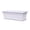 White, variant on UV Resistant Rectangular Plastic Window Box Planter With Drain Hole For Herb Vegetable Balcony Windowsill Planting (1Pc)