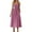 Pink, variant on Abomasnow Women's Smocked Maxi Dresses 2025 Spaghetti Strap Swing Beach Sundress Casual A Line Long Flowy Dress with Pockets