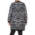 thumbnail image 2 of BLACK TAPE Womens Black Printed Long Sleeve Open Cardigan Sweater Plus Size: 2X, 2 of 2