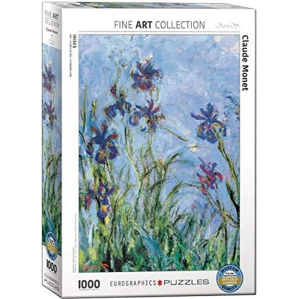 Rompecabezas de arte Eurographics 1000 pzas Irises (Detail) Claude Monet