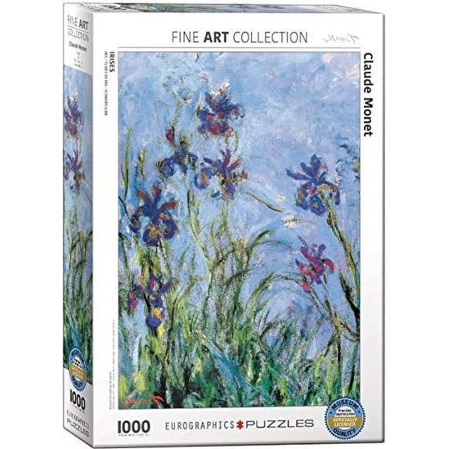 Rompecabezas de arte Eurographics 1000 pzas Irises (Detail) Claude Monet