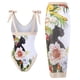 thumbnail image 5 of Conjunto de traje de baño de una pieza con tirantes cruzados Especial para trajes de baño Vestido de playa de gasa fijo para mujer, 5 of 5