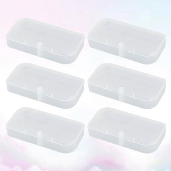 Phenofice 6Pcs Small Parts Container Plastic Box for Organizer Storage Transparent PP Home Maintenance
