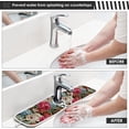 thumbnail image 5 of Coolnut 2 Pack Faucet Mat Splash Guard for Kitchen Sink, Vintage Flowers 14x5 Inch Super Absorbent Microfiber Sink Protector Mat, Kitchen Sink Mat Machine Washable Kitchen Sink Accessories, 5 of 7