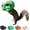 Green, variant on Rongyun Dinosaur Head Squirrel Feeder - Hanging Squirrel Feeders for Outside, T-Rex Squirrels Feeders, Squirrel Boxes Backyard Patio Garden (Green)