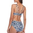 thumbnail image 4 of Ensemble Bikini Deux Pièces Léopard pour Femmes Maillots de Bain Bandeau, 4 of 7