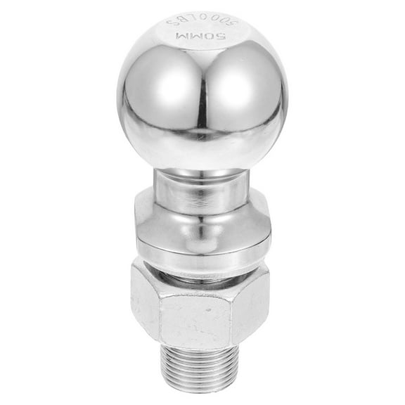 FRCOLOR  Hitch Ball Coupler Hook Lawn Mower Trailer Caravan Accessories Silver