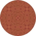 thumbnail image 1 of Ahgly Company Indoor Round Patterned Orange Red Orange Area Rugs, 4' Round, 1 of 6