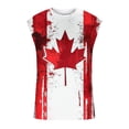 thumbnail image 4 of Camiseta sin mangas de cuello redondo para hombre, informal, a la moda, con estampado, sin mangas, deportiva, de poliéster, 4 of 5