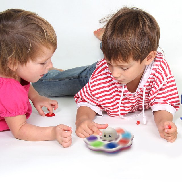 Juguete de ABS para aliviar el estrés pulpo creativo que cambia Ehuebsd de caras Spinner Fidget juguetes de descompresión de burbujas para niños y adultos autismo