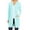 Aqua, variant on Women's Long Sleeves Relexed Fit Open Front Side Pockets Solid Cardigan