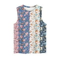 thumbnail image 4 of lSLJS Mode Décontractée d'Été Imprimé Sans Manches Col Rond Blouse Débardeur, Débardeurs pour Femmes, 4 of 6