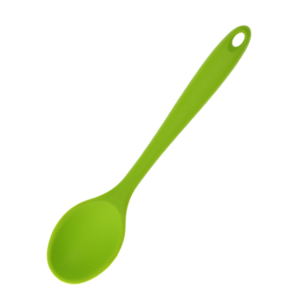 3pcs Silicone Ladle Spoon in Hygienic Soup Coffee Milk Teaspoon 8" 