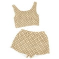 thumbnail image 4 of Conjunto de pijama de terciopelo de doble cara para mujer, para casa, invierno, 1 camiseta + 1 pantalón, camiseta y pantalón de poliéster., 4 of 6