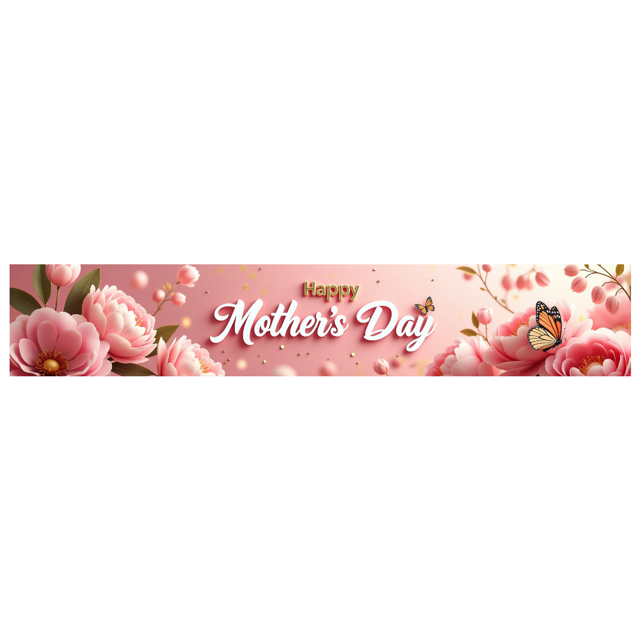 Colorful Floral Design Happy Mothers Day Banner Backdrop Background Party Decorations Photo Props Home Decor Family Gatherings Celebration Events Mothers Day Party Decor