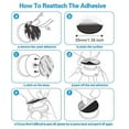 thumbnail image 4 of 9 Pack Sticky Adhesive Replacement Compatible with Pops Socket Mount Base, pop-tech VHB 3M Sticker Pads for Phone, 4 of 5