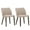 Camel, variant on AFO Mid Century Modern Dining Chairs Set of 2, Upholstered Parson Fabric Side Chairs with Rubberwood Legs, Beige
