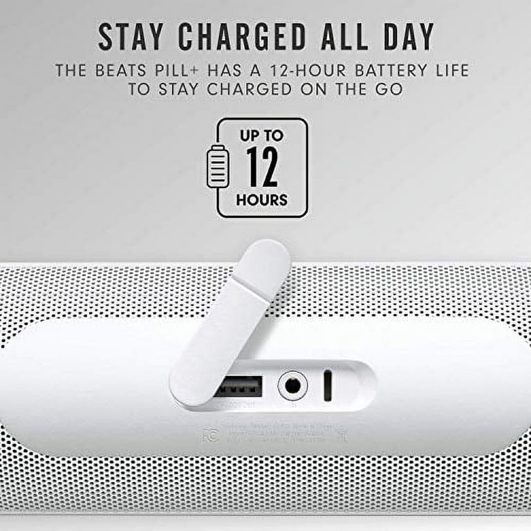 Beats By Dr. Dre Pill+ Bluetooth Speaker White, 12-Hour