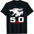 thumbnail image 1 of 5.0 Coyote Distressed Gift Idea For Adorable Animals Lovers T-Shirt - As Picture - S, 1 of 2