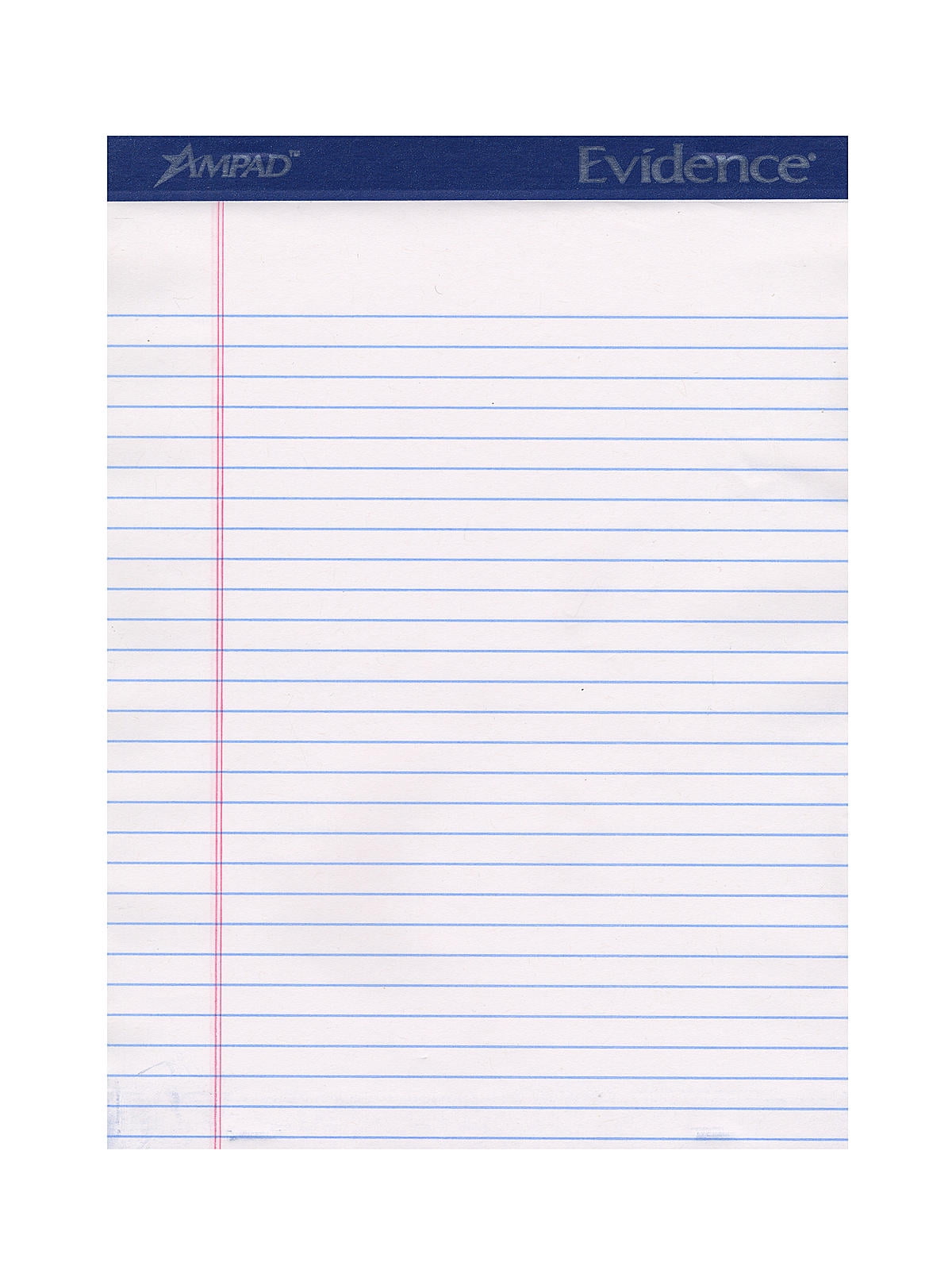 Ruled Legal Pads white, 8 1/2 in. x 11 in. (pack of 6)