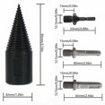 thumbnail image 3 of Fendeuse De Bches 32 Mm, 4 piezas Fendeur De Bche Pour Fendre Du Bois, Foret Bois Avce Poteau Hexagonal Facile Fendre Le Bois Kuyhfg Bienvenido a Kuyhfg, 3 of 3