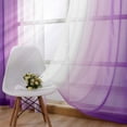 thumbnail image 5 of Frontwalk Drapes Treatments Curtains Home Decor Luxury Sheer Voile Panel Purple 132x160cm/52*63in, 5 of 5