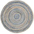 thumbnail image 2 of SAFAVIEH Cape Cod Corrine Braided Area Rug, 6' x 6' Round, Blue/Natural, 2 of 6
