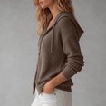 thumbnail image 7 of Axdhxbd Hollow Out Hooded Cardigan Sweater for Women Button Up Open Front Sweaters Loose Fit Lightweight Long Sleeve Crochet Sweaters L, 7 of 7